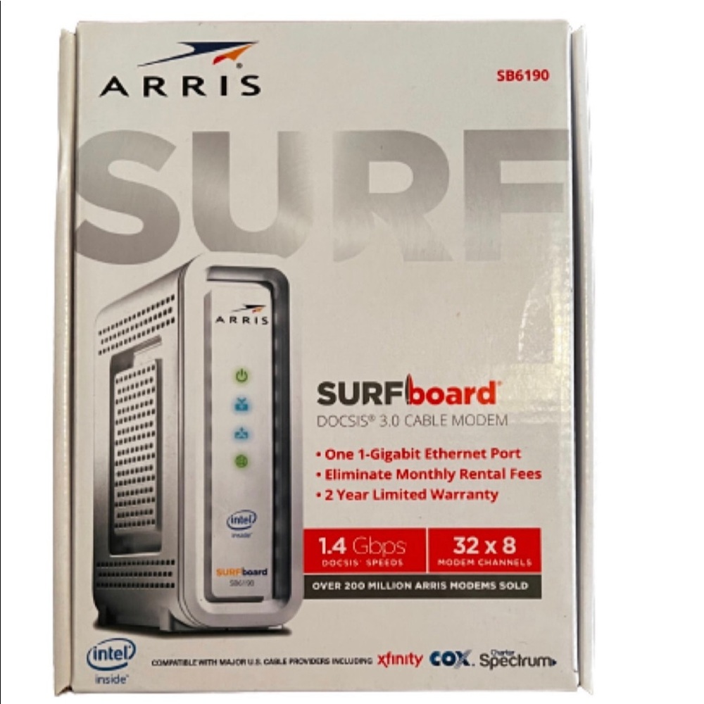 ARRIS SURFboard SB6190 DOCSIS 3.0 Cable Modem